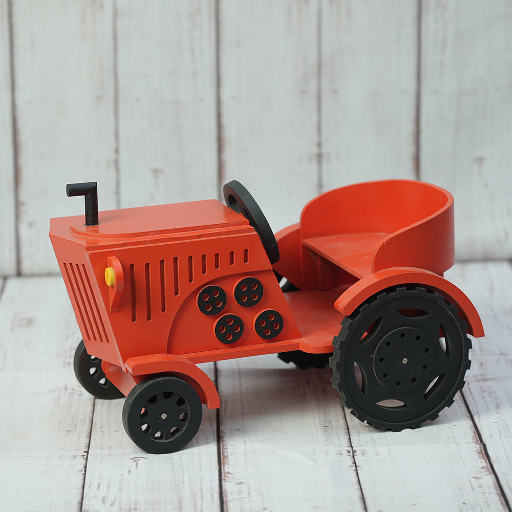Tractor Baby Photoshoot Prop - Red