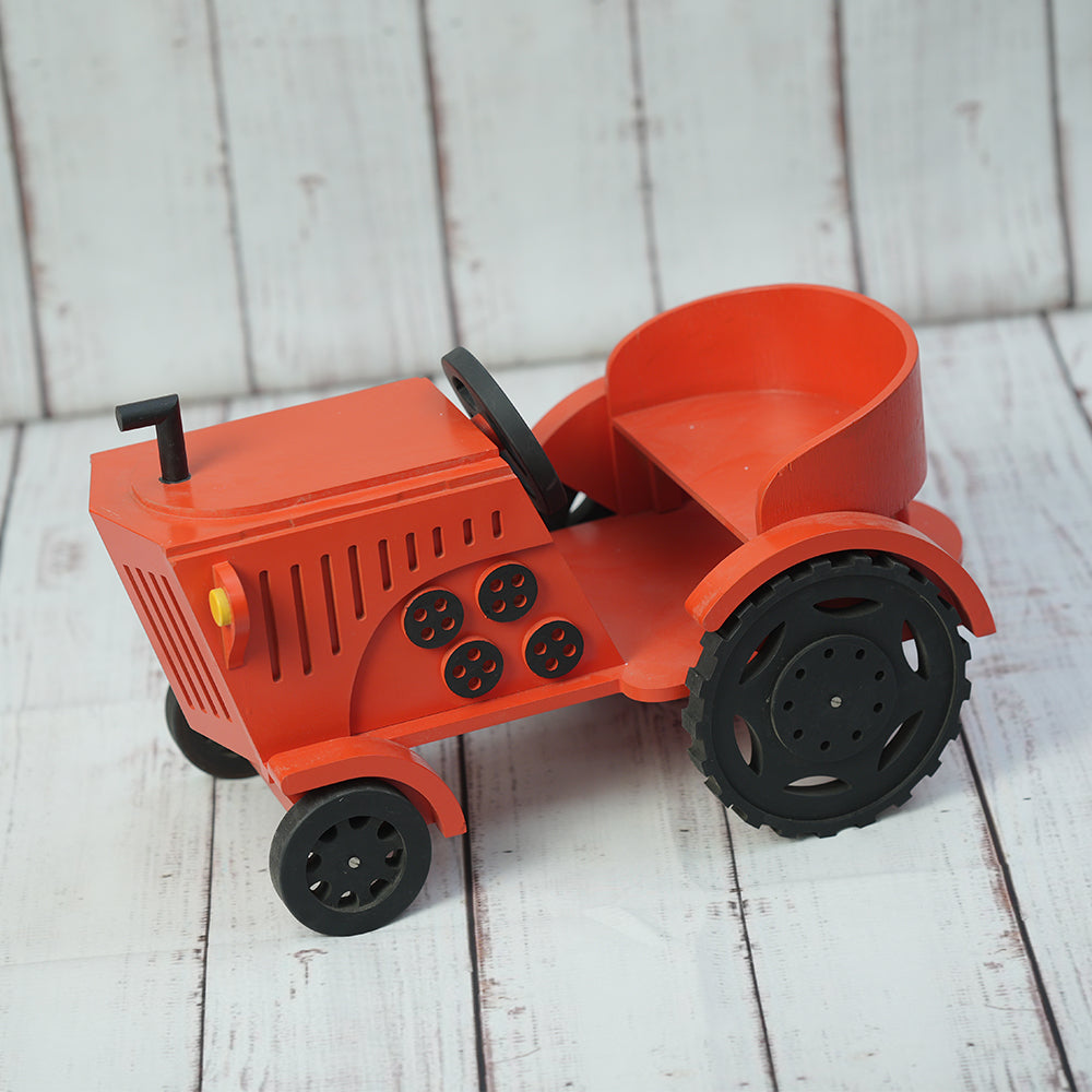 Tractor Baby Photoshoot Prop - Red