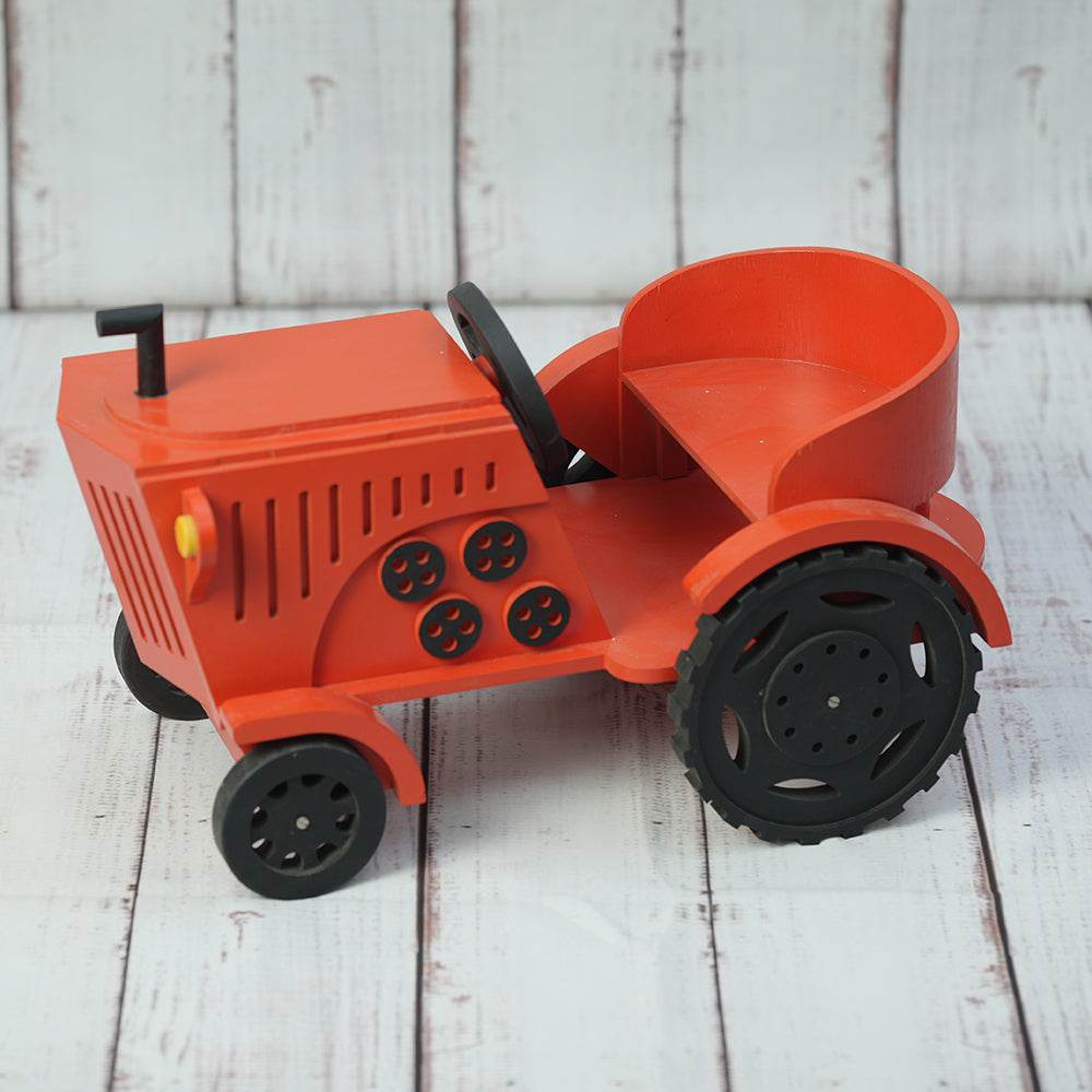 Tractor Baby Photoshoot Prop - Red