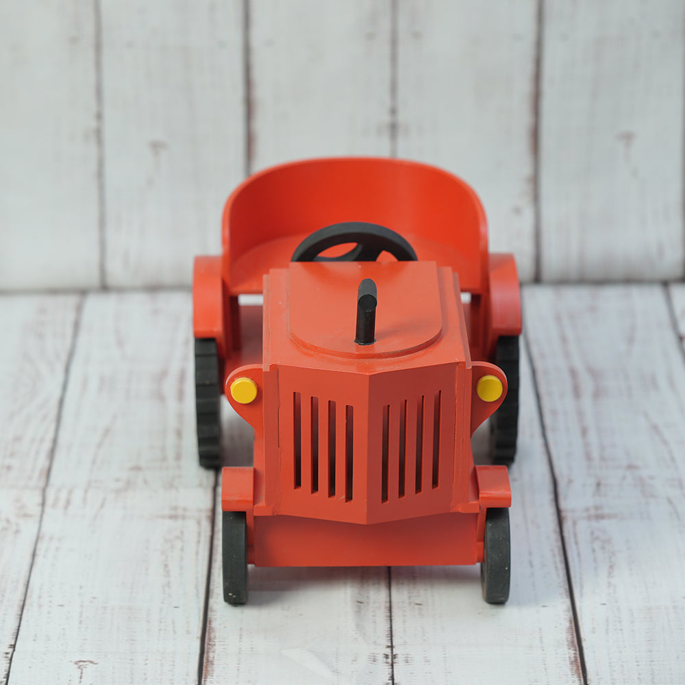 Tractor Baby Photoshoot Prop - Red